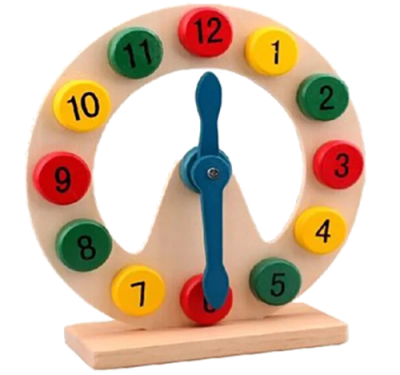 MathWoodenClock